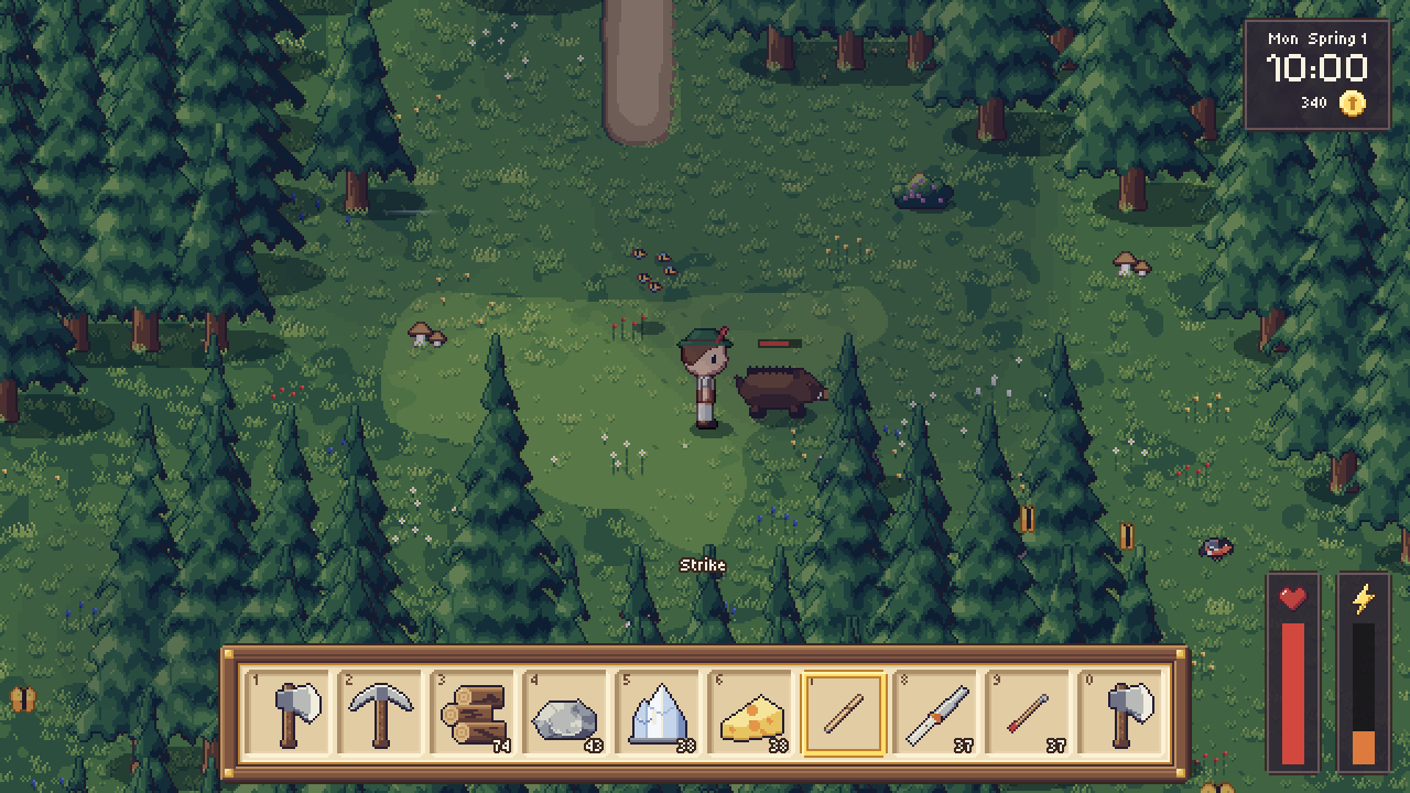 A wolf coming out of the deep forest