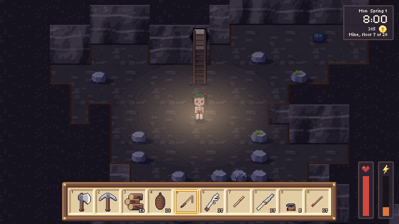 Floor seven of the old mine