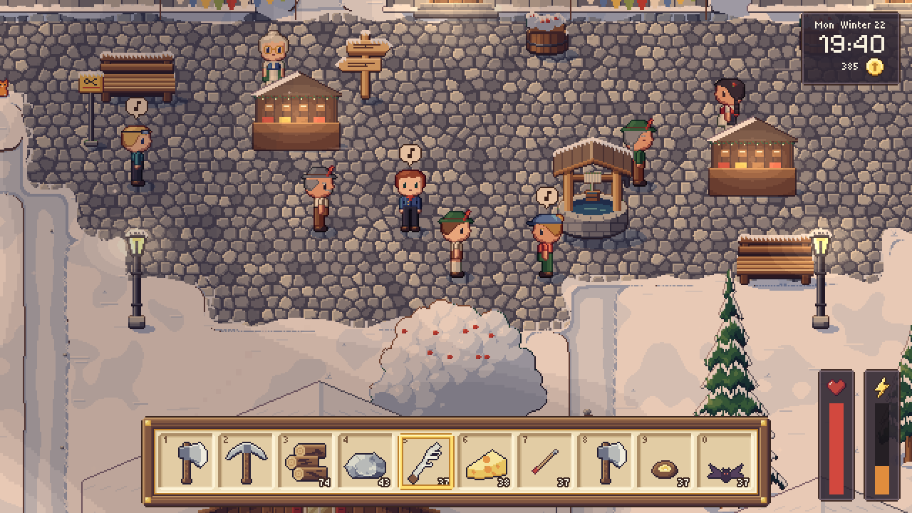 Winter Market in the game