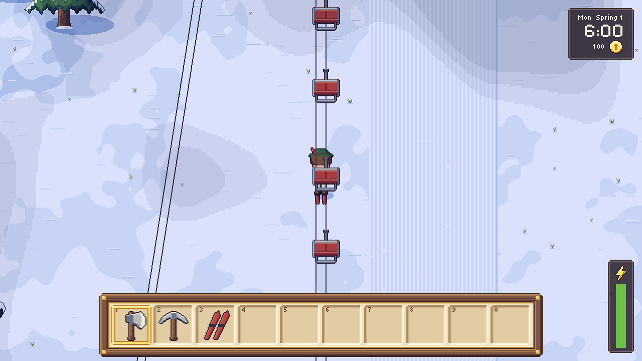 A chair lift up the mountain